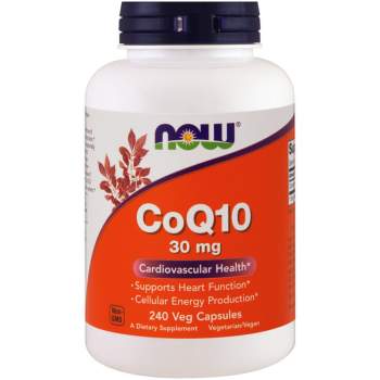 Витамины и минералы NOW CoQ10 30 mg (veg caps) производство США
