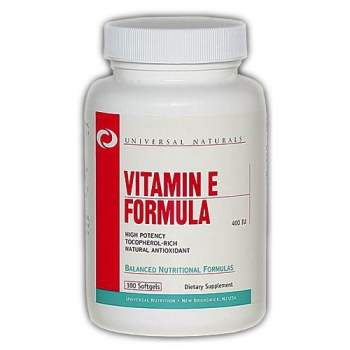 Витамины и минералы Universal Nutrition Vitamin E Formula производство США