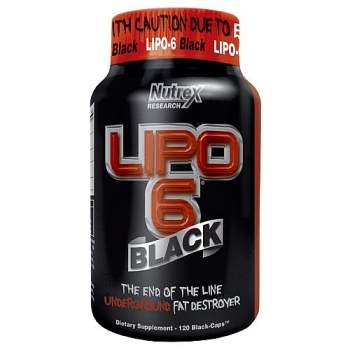 Жироспалювачі Nutrex Research Lipo-6 Black виробництво США