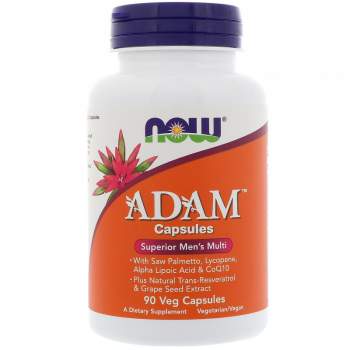 Вітаміни та мінерали NOW ADAM Men's Multiple Vitamin Veg Capsules виробництво США