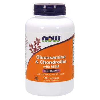 Для суставов и связок NOW Glucosamine & Chondroitin with MSM производство США