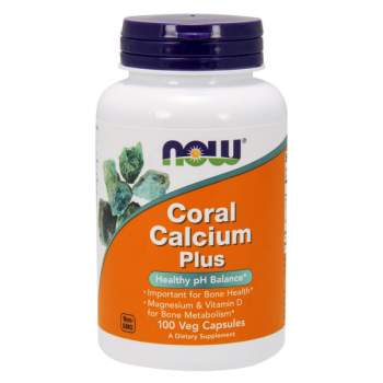 Вітаміни та мінерали NOW Coral Calcium Plus виробництво США