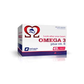 Вітаміни та мінерали Olimp Omega 3 45% + vit E виробництво Польща