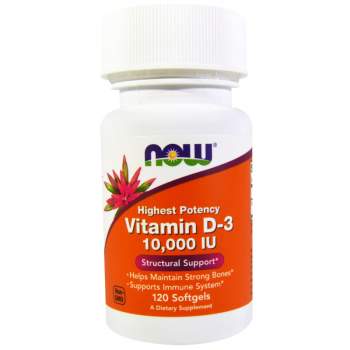Вітаміни та мінерали NOW Vitamin D-3 10,000 IU виробництво США
