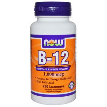 Вітаміни та мінерали NOW B-12 1000 mсg виробництво США