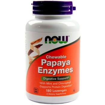 Вітаміни та мінерали NOW Papaya Enzyme Chewable виробництво США