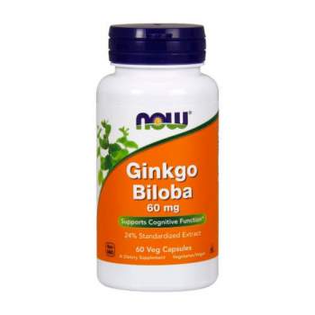 Вітаміни та мінерали NOW Ginkgo Biloba 60 мг виробництво США