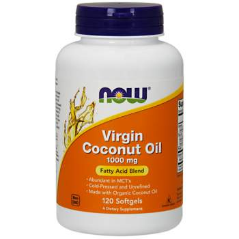 Вітаміни та мінерали NOW Virgin Coconut Oil 1,000 мг виробництво США