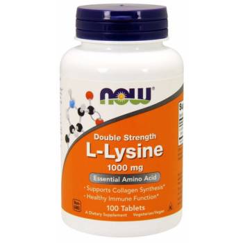 Аминокислоты NOW L-Lysine, Double Strength 1000 mg Tablets производство США