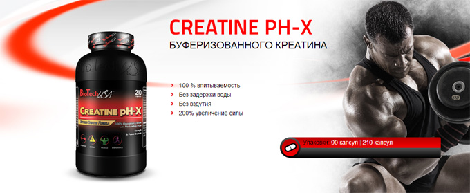 creatine ph-x BioTeach комбинированное использование креатина